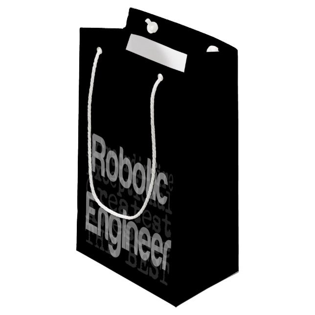 Robotic Engineer Extraordinaire Small Gift Bag (Front Angled)