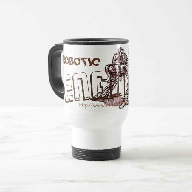 Robotic~Engineer" Travel Mug (Front Left)