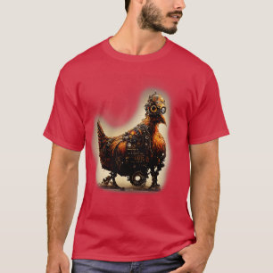 Robotic Steampunk Chicken T-Shirt
