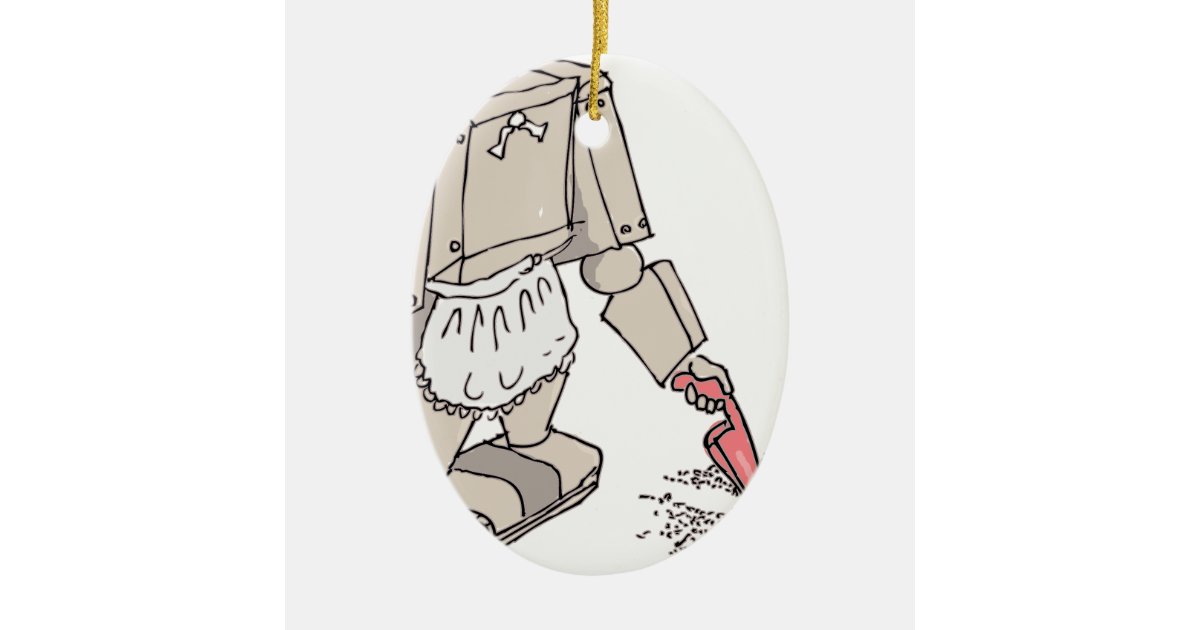 Robotic Vacuum Cleaner Christmas Ornament Zazzle.co.uk