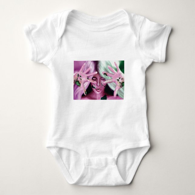 Robotic Woman Baby Bodysuit (Front)