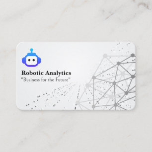 Robotics AI   Networking Background Business Card