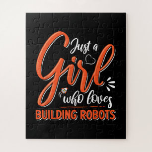 Robotics Engineer Robot Lover Engineering Girl Rob Jigsaw Puzzle