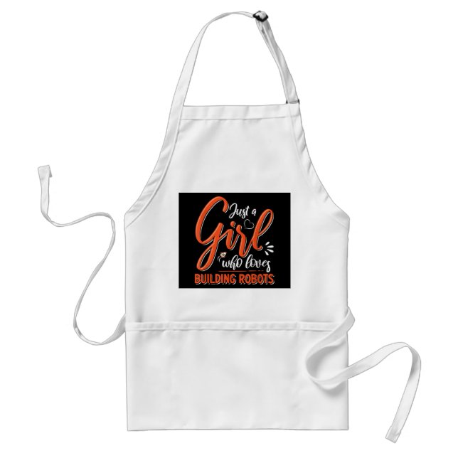 Robotics Engineer Robot Lover Engineering Girl Rob Standard Apron (Front)