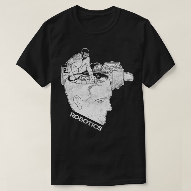 Robotics Engineer T  Robot Builder Love Science Gi T-Shirt (Design Front)