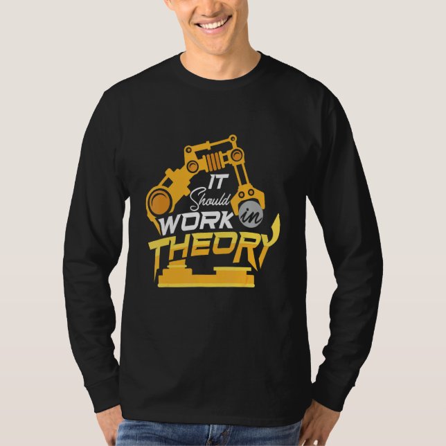 Robotics Machine Learning Robot Robotics Engineeri T-Shirt (Front)