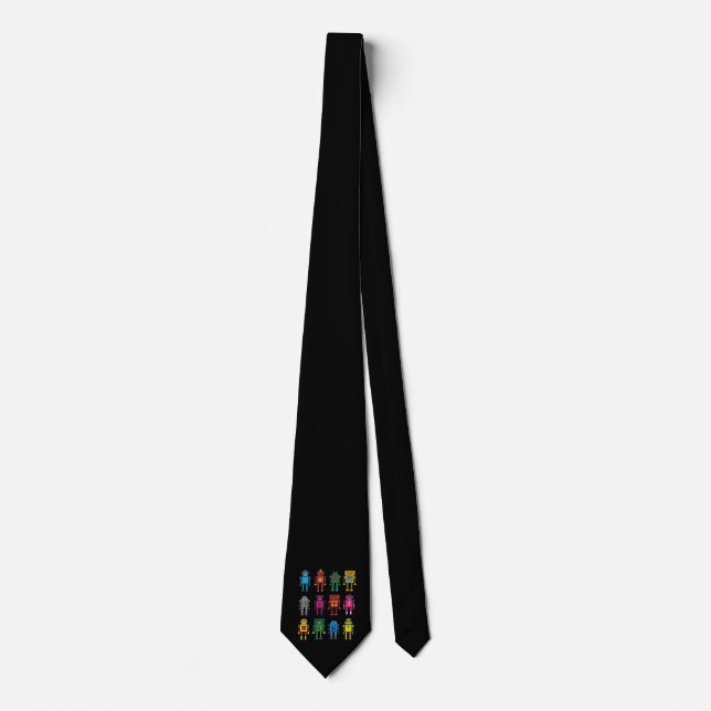 Robotics Retro toys Fun Tie (Front)