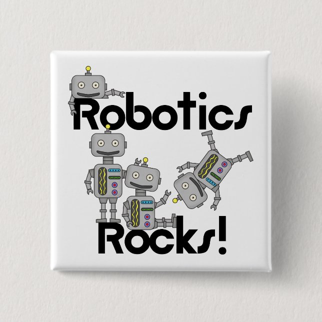 Robotics Rocks 15 Cm Square Badge (Front)