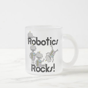 Robotics Rocks Frosted Glass Coffee Mug