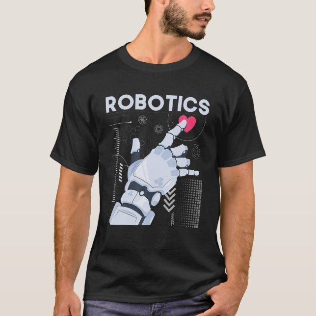 Robotics - Science Robot Builder Engineer Engineer T-Shirt (Front)