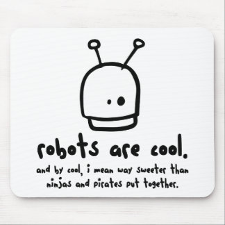 robots are cool1 mouse mat