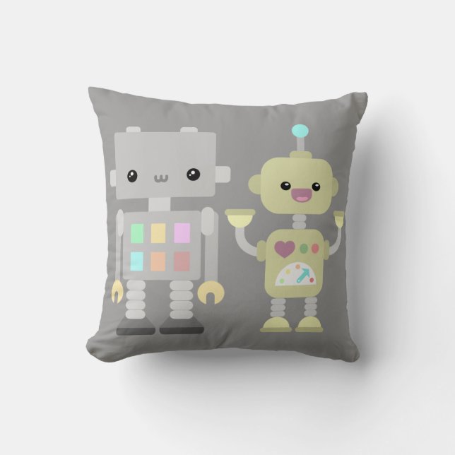 Robots At Play Cushion (Front)