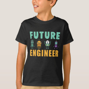 Robots Boys Girls Robot Engineer T-Shirt