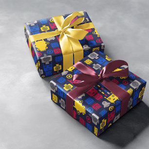 Robots Cartoon Pattern Wrapping Paper