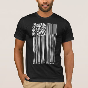 Robots for President (2D + barcode flag) T-Shirt