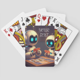 Robots Fun Party Personalised Playing Cards