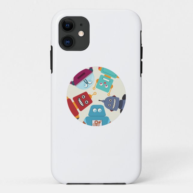 robots looking down Case-Mate iPhone case (Back)