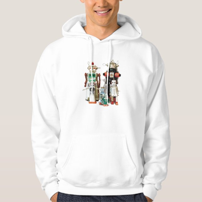 robots RISING UP Hoodie (Front)