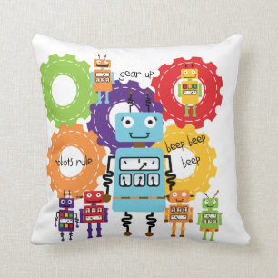 Robots Rule Pillow