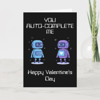 Robots Valentine's Day Card