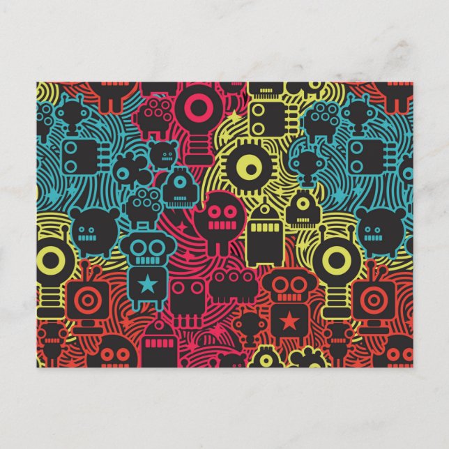 Robots wind postcard (Front)