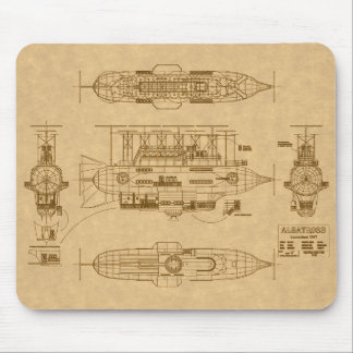 Robur's Albatross from "Master of the World" Mouse Mat