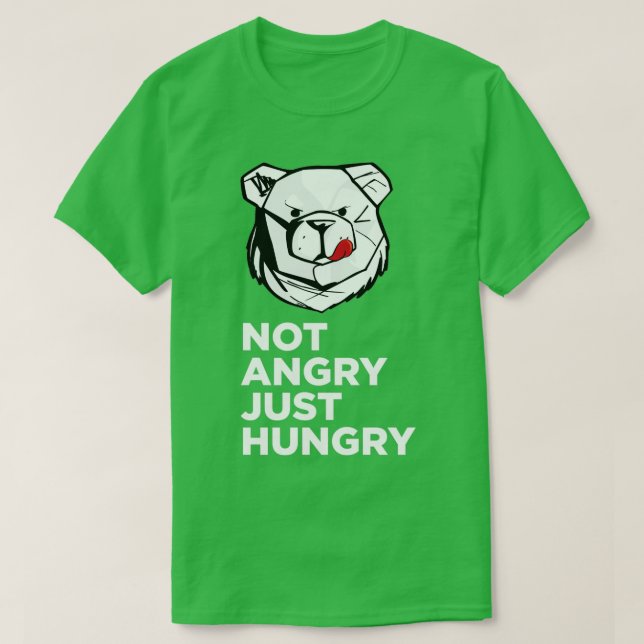 ROBUST Not angry just hungry white Classic TShirt (Design Front)