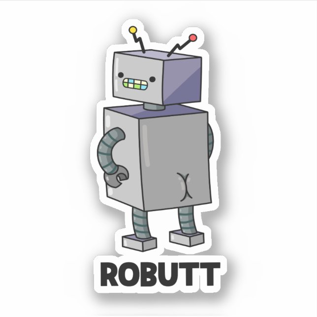 Robutt Funny Robot Pun  (Front)