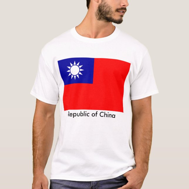 ROC Flag, Republic of China T-Shirt (Front)