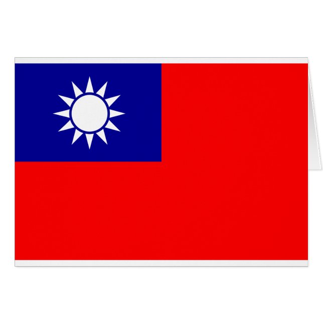 ROC Taiwan - Taiwanese Flag - 中華民國國旗 - 青天白日滿地紅 (Front Horizontal)