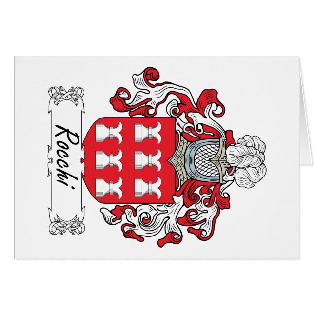 Rocchi Family Crest (Front Horizontal)