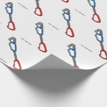 Rocck Climb Abseil Belay Carabiner Wrapping Paper