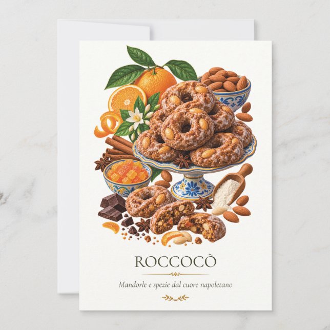 Roccocò – Vintage Italian Dessert Invitation (Front)