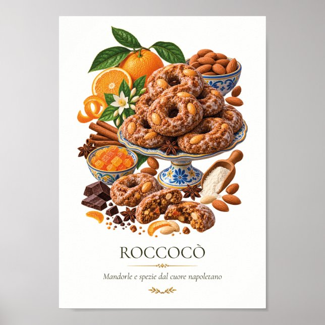 Roccocò – Vintage Italian Dessert Poster (Front)