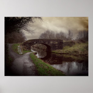 Rochdale Canal - Brown Bank Bridge 52 Poster