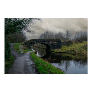 Rochdale Canal - Brown Bank Bridge 52 Poster