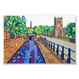 Rochdale Canal & Christ Church, Sowerby Bridge Photo Print