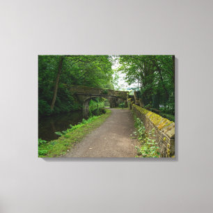 Rochdale Canal, Luddendenfoot Canvas Print