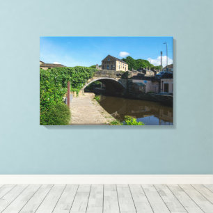 Rochdale Canal, Luddendenfoot Canvas Print