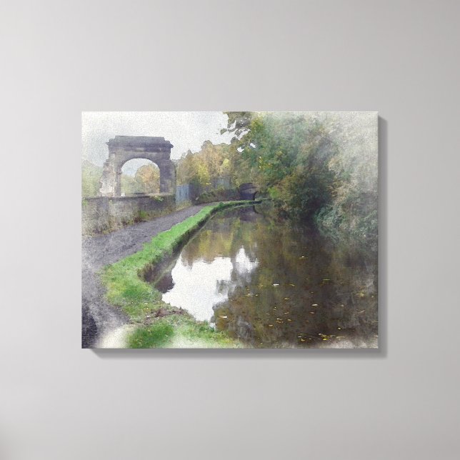 Rochdale Canal Sagar Richards Arch Canvas Print (Front)