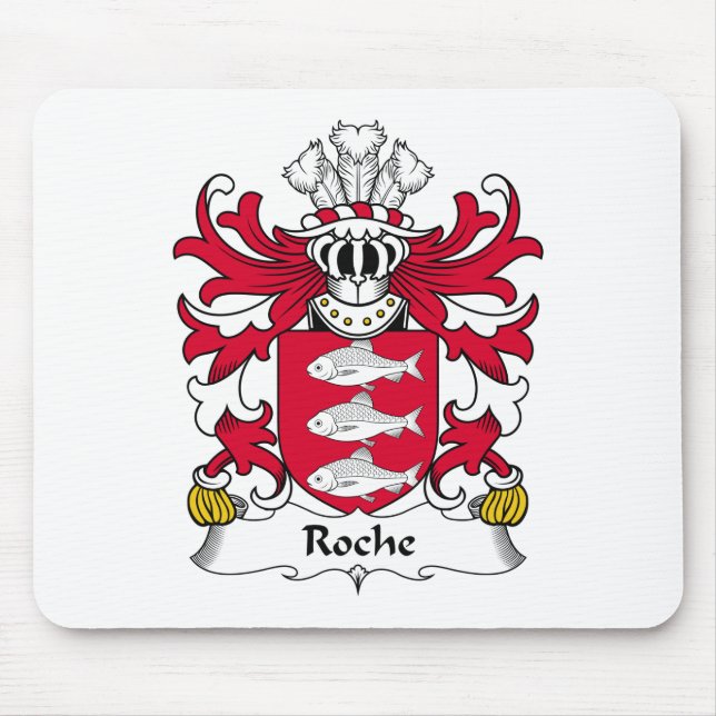 Roche Family Crest Mouse Mat (Front)