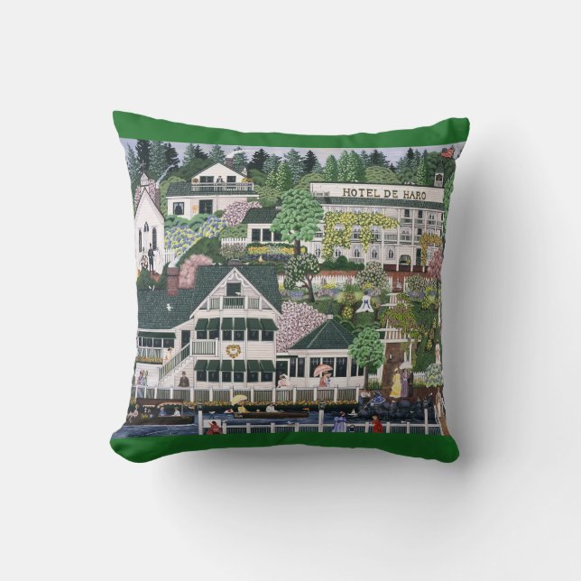Roche Harbour ~ San Juan Island Cushion (Front)