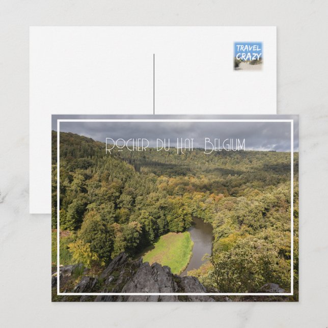 Rocher du Hat Famous View, Belgium Holiday Postcard (Front/Back)