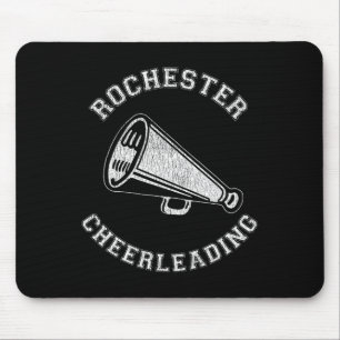 Rochester Cheer Distressed Retro 90's Cheerleader Mouse Mat