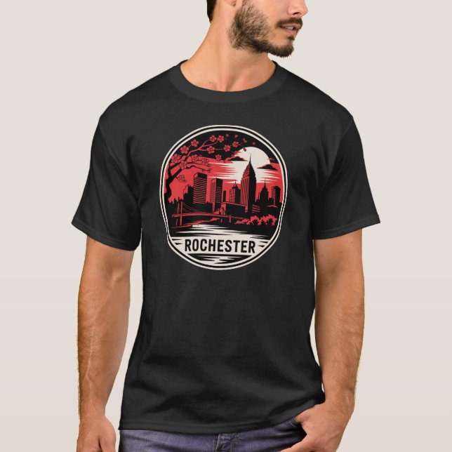 Rochester City New York USA T-Shirt (Front)