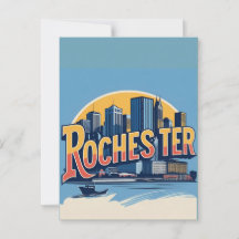 Rochester City Skyline New York USA
