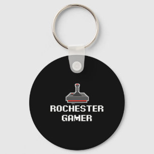 Rochester Gamer 8-bit City Key Ring