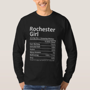 ROCHESTER GIRL NY NEW YORK Funny City Home Roots U T-Shirt