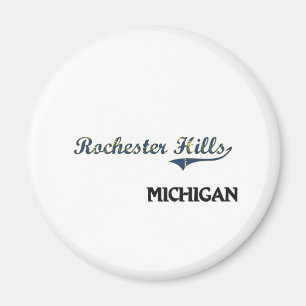 Rochester Hills Michigan City Classic Magnet