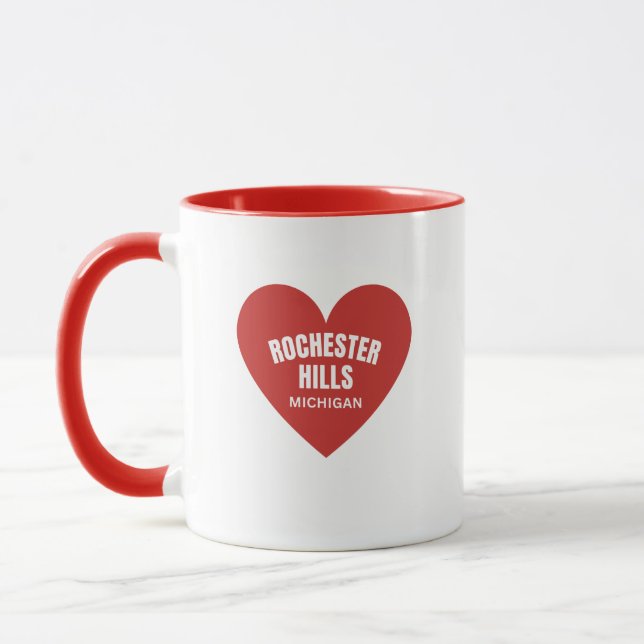 Rochester Hills Michigan Coffee Mug (Left)